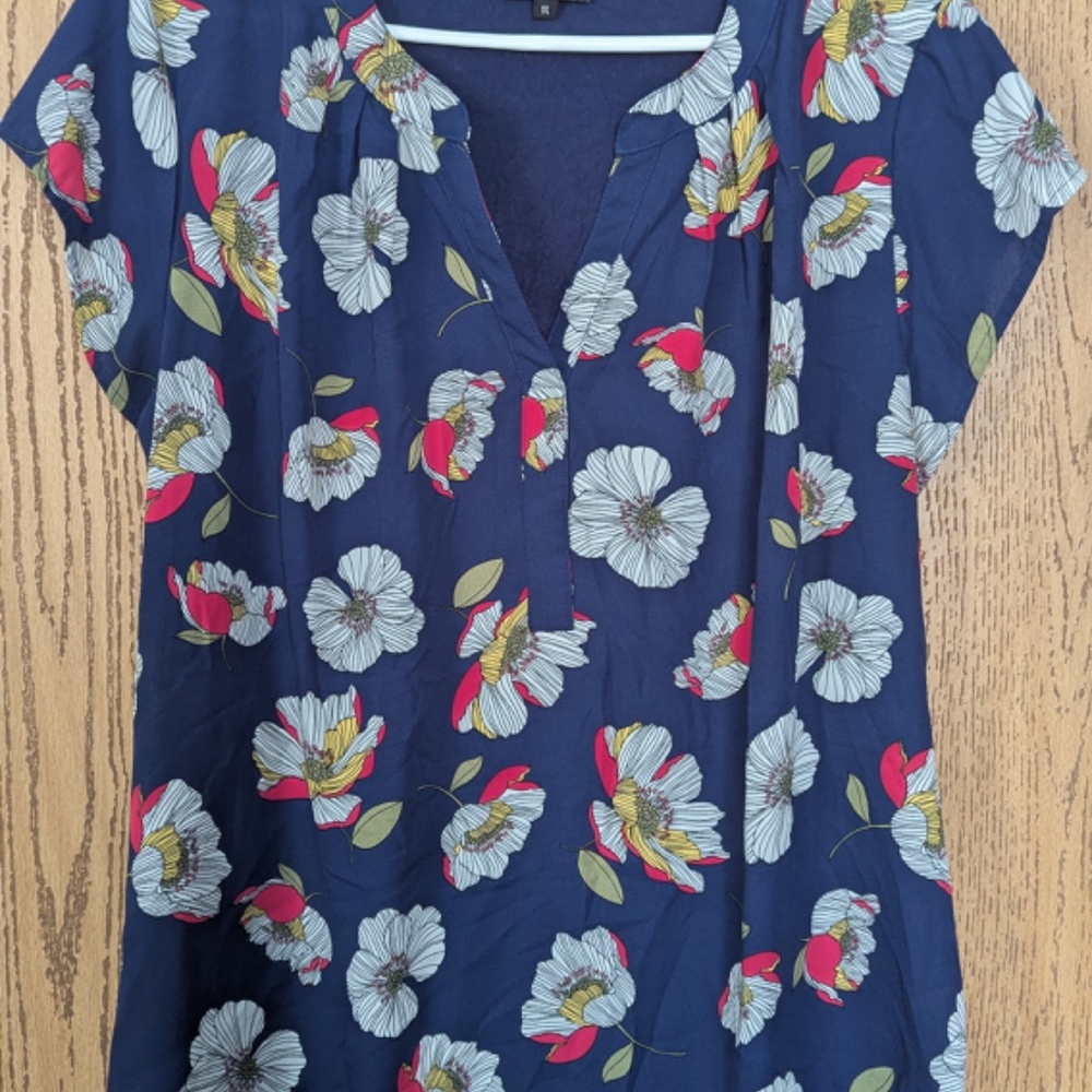 Papermoon Vivier Short Sleeve Mixed Material Blouse
